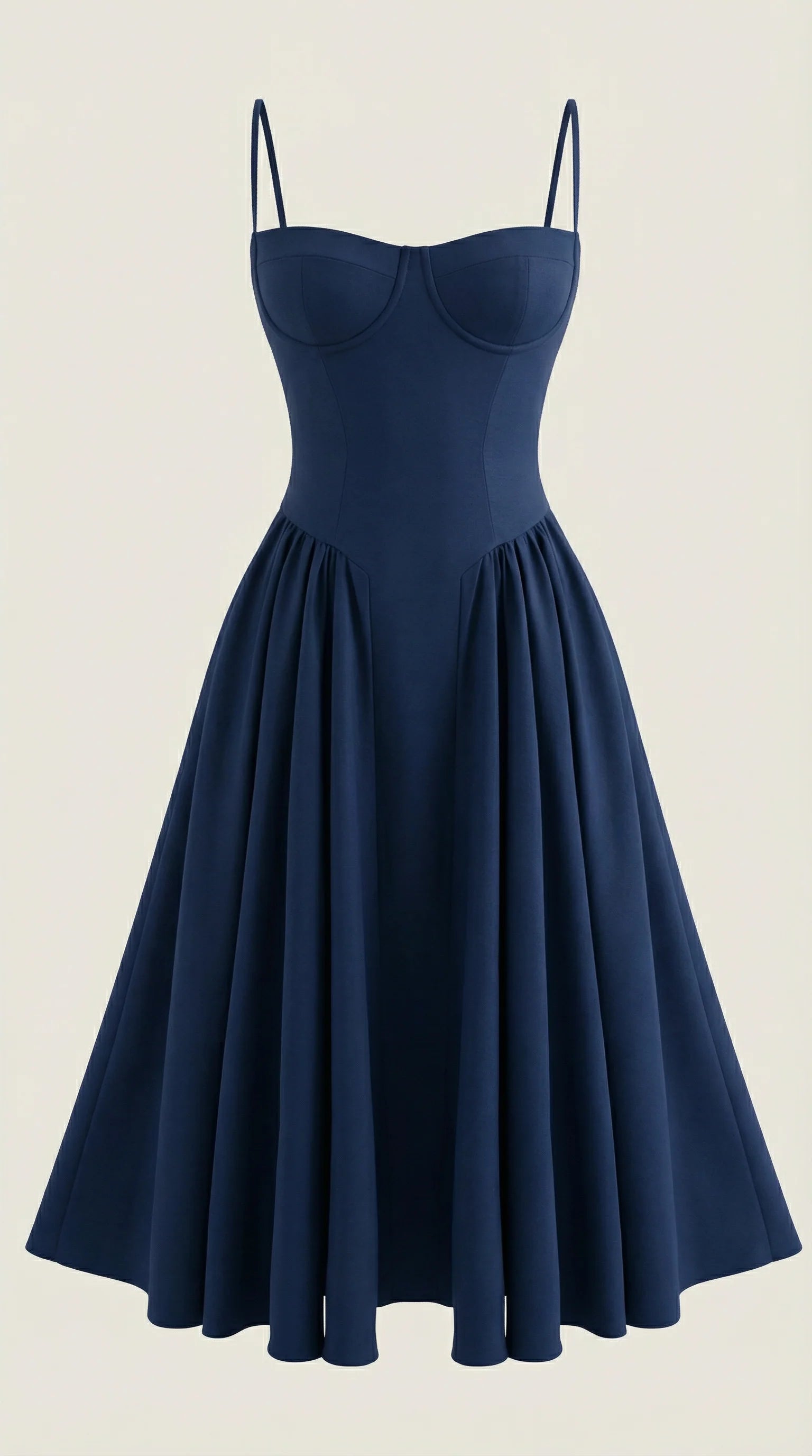 Robe mi-longue corset florale pour femme avec décolleté en cœur
