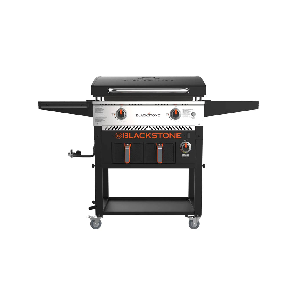 💥Clearance Sale🔥Blackstone 2-Burner 28 Griddle with Electric Air Fryer and Hood