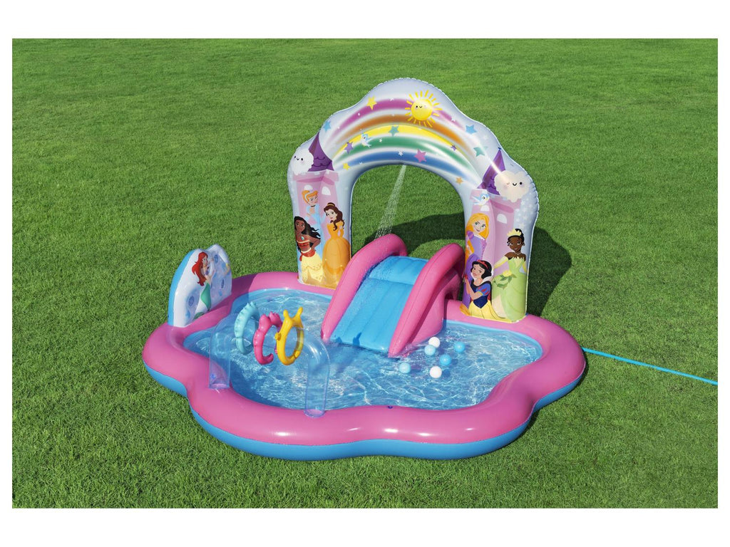 Bestway Aire de jeux gonflable Spider-Man ou Princesses Disney
