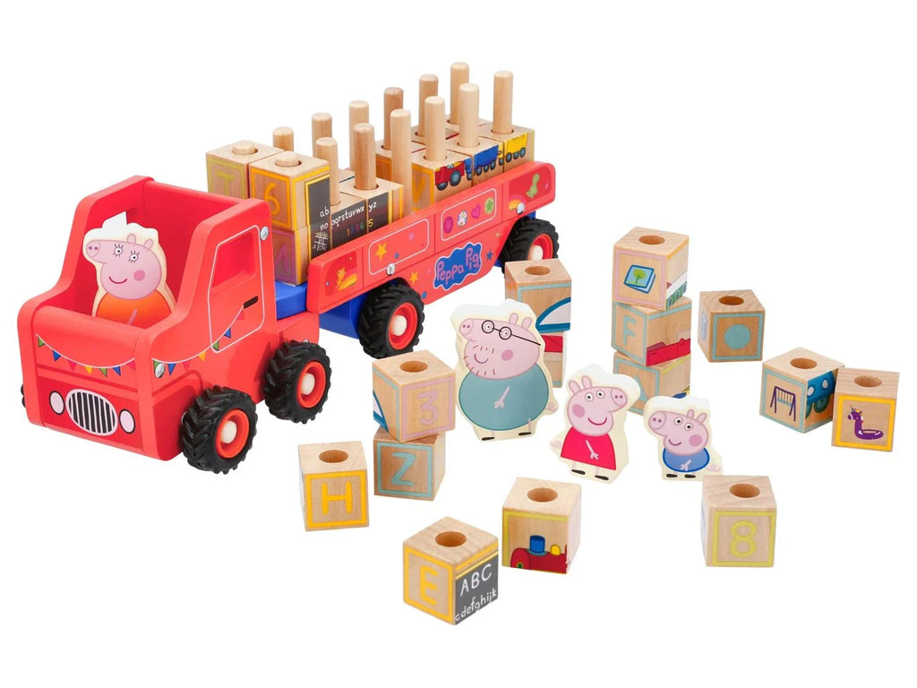 Camion en bois avec remorque