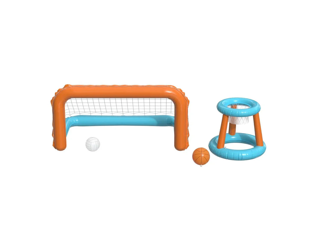 CRIVIT Filet d'aqua volley gonflable ou set de but et de panier