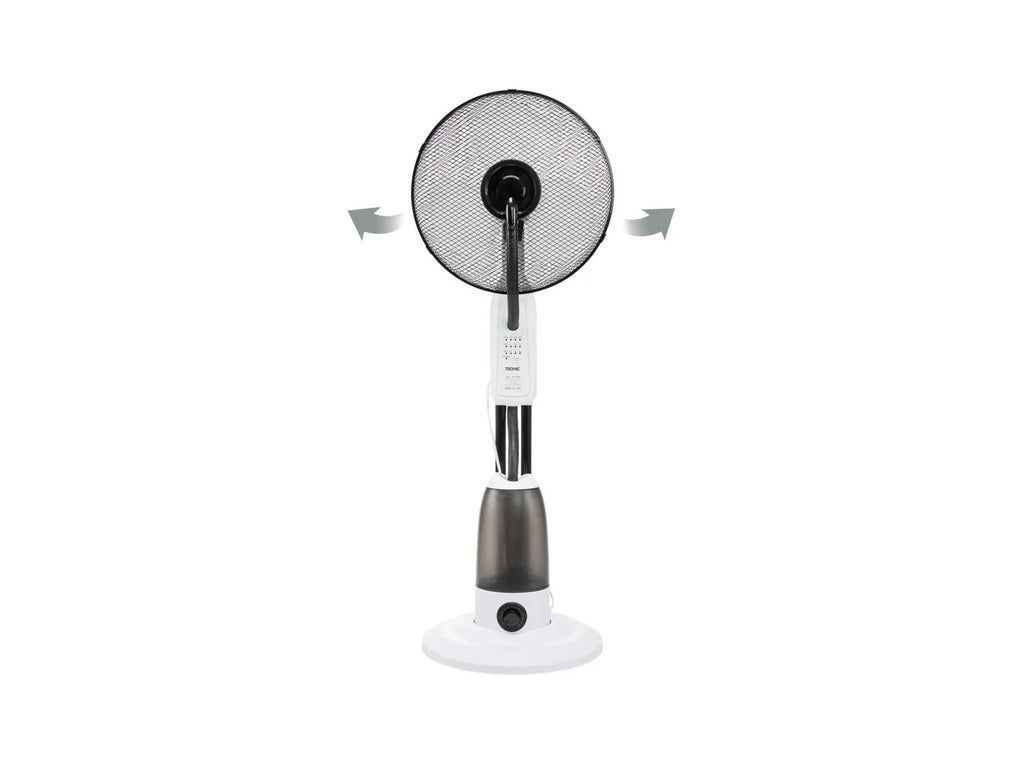 TRONIC Ventilateur sur pied avec fonction vaporisation