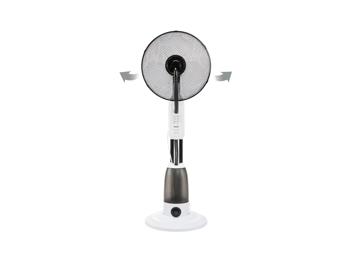 TRONIC Ventilateur sur pied avec fonction vaporisation