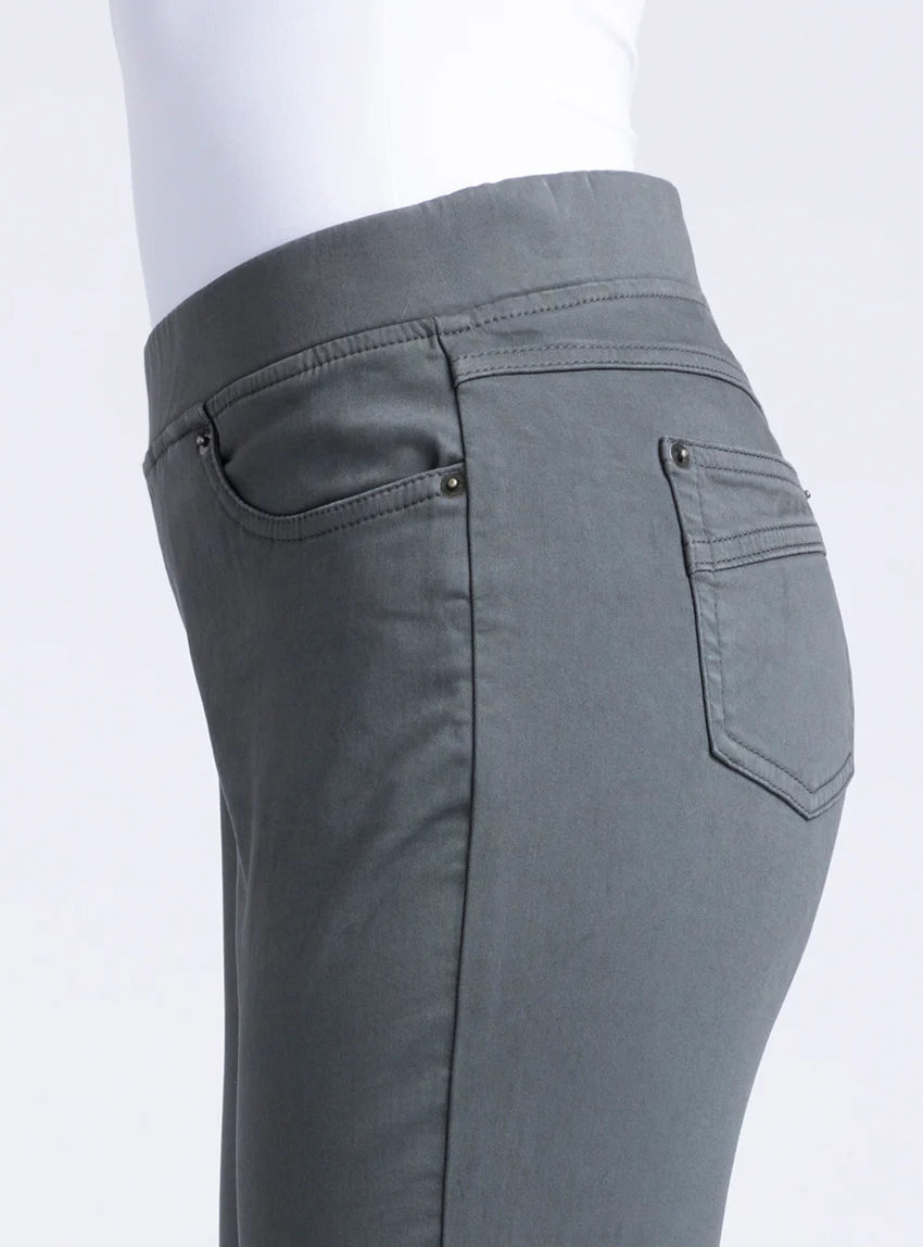 Pantalon jegging femme gris bronze