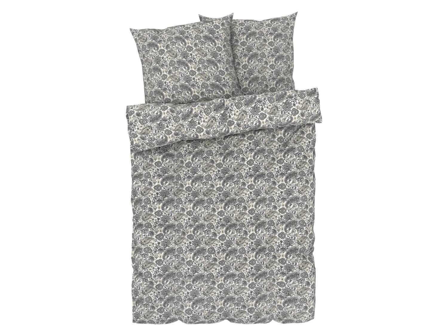 LIVARNO home Parure de lit en satin microfibre, 260 x 240 cm