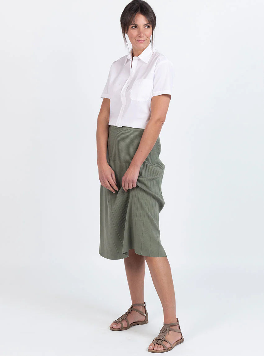 Chemisier femme manches courtes coton blanc