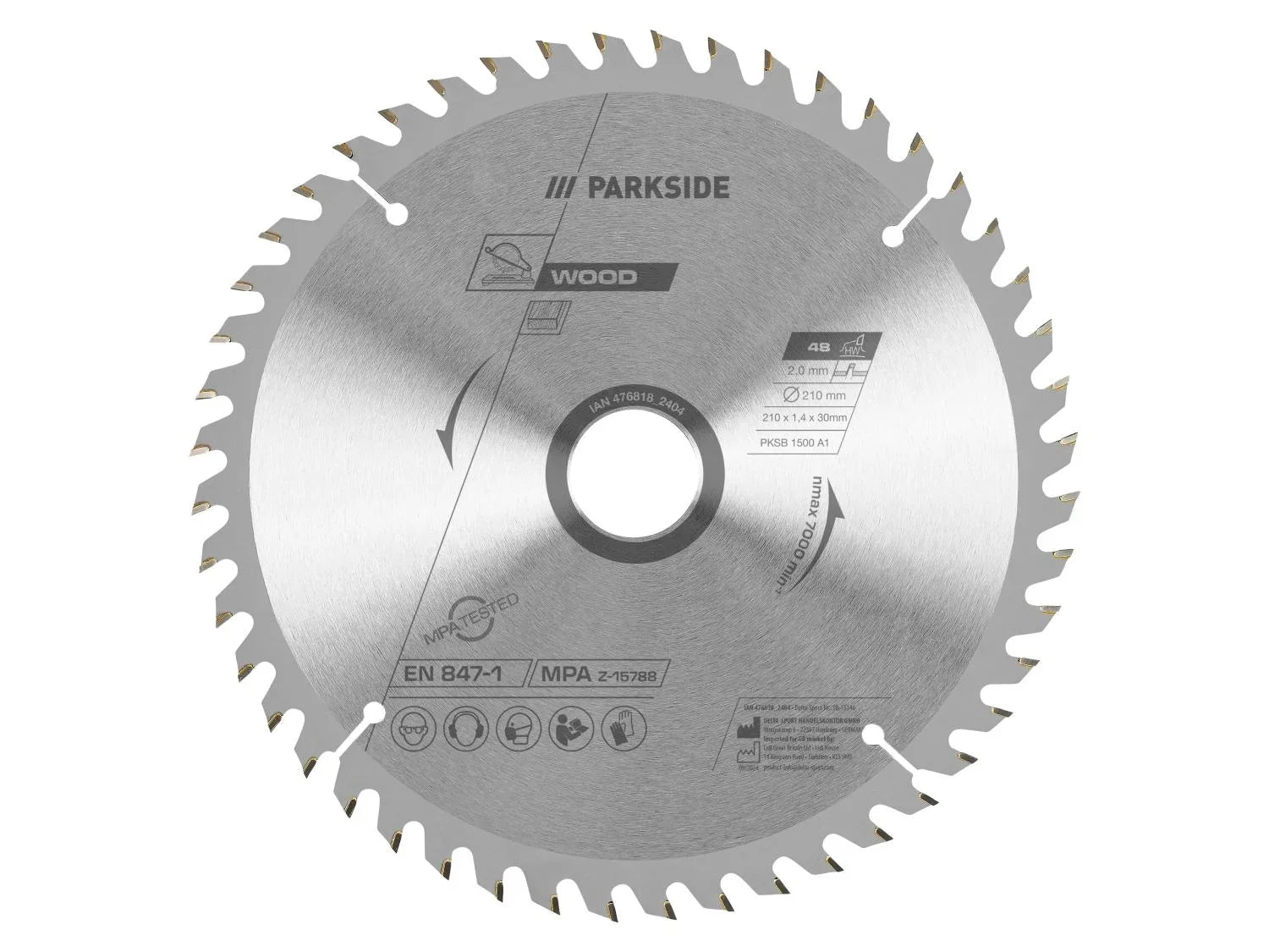 PARKSIDE Lame de scie circulaire PKSB 1500 A1