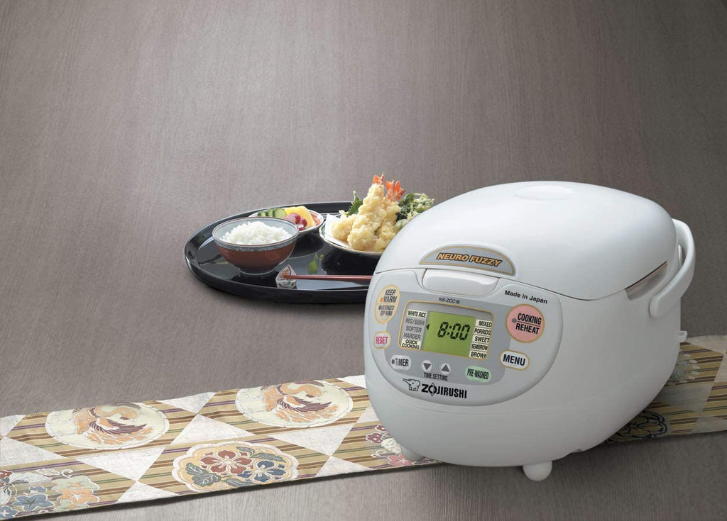 2025 Zojirushi, Made in Japan Neuro Fuzzy Rice Cooker, 5.5-Cup, Premium White