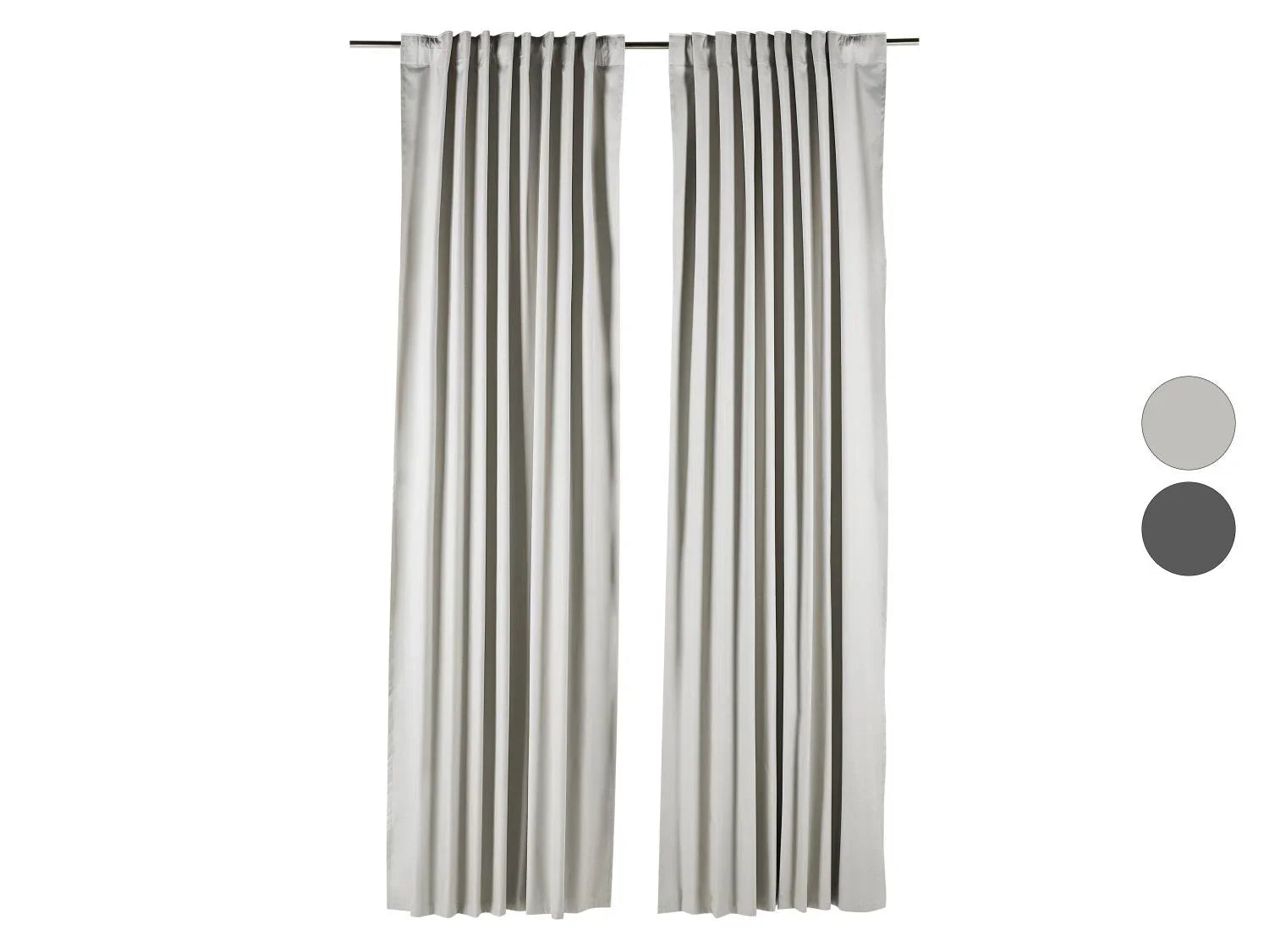 LIVARNO Set de 2 Rideaux obscurcissants premium