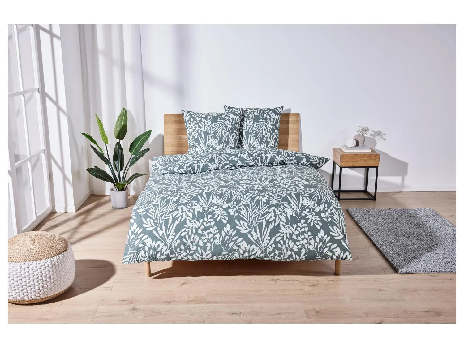 LIVARNO home Parure de lit double face en percale, 240 x 260 cm