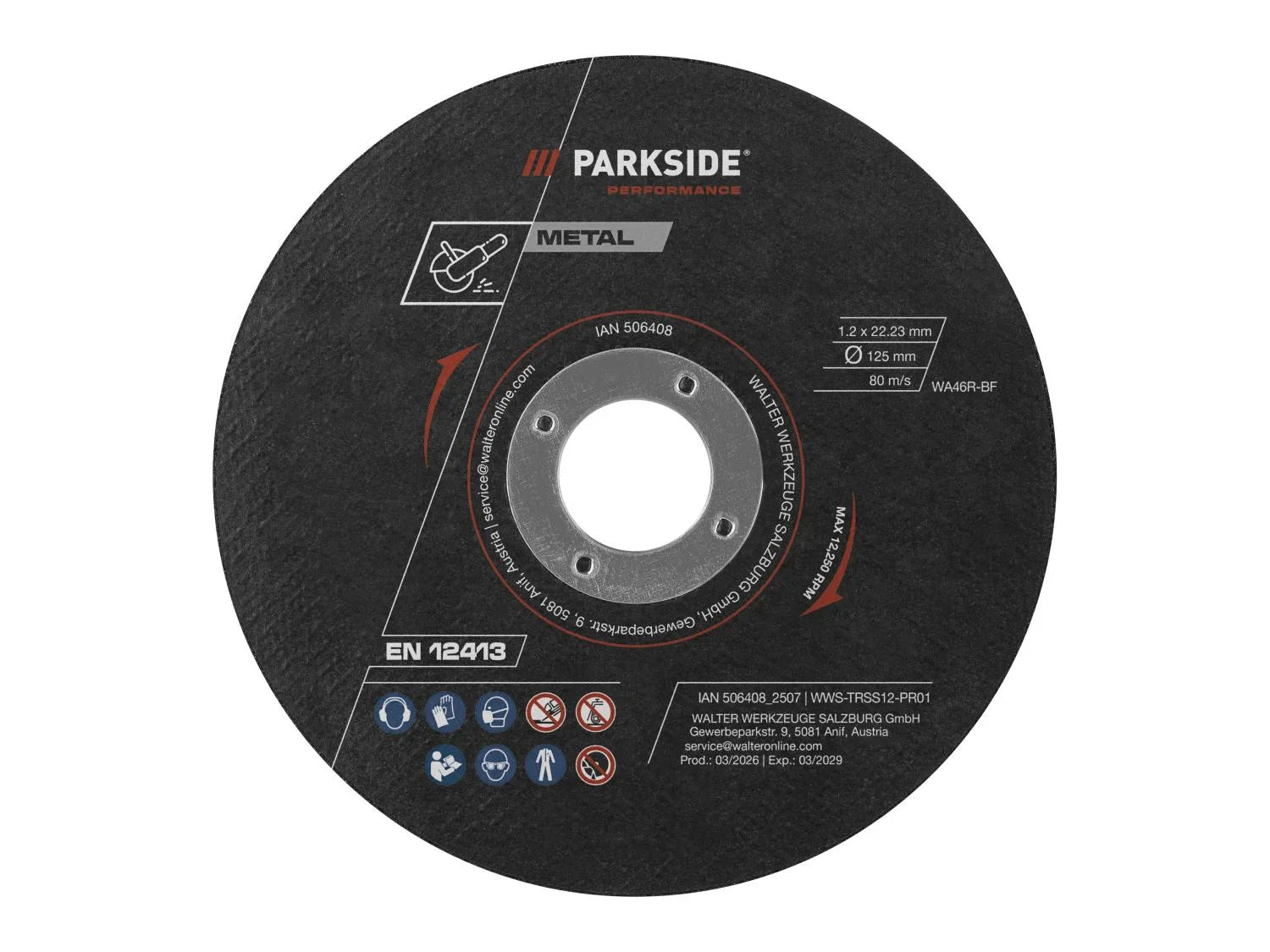 PARKSIDE PERFORMANCE Disque(s)  mtal,  125 mm