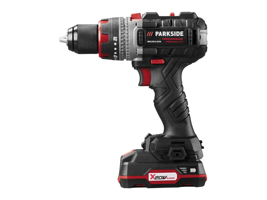 PARKSIDE PERFORMANCE Perceuse-visseuse  percussion sans fil PSBSAP 20-Li C3, 20 V