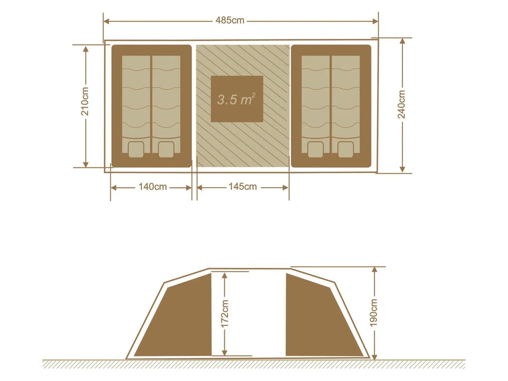 CRIVIT Tente grand format Premium