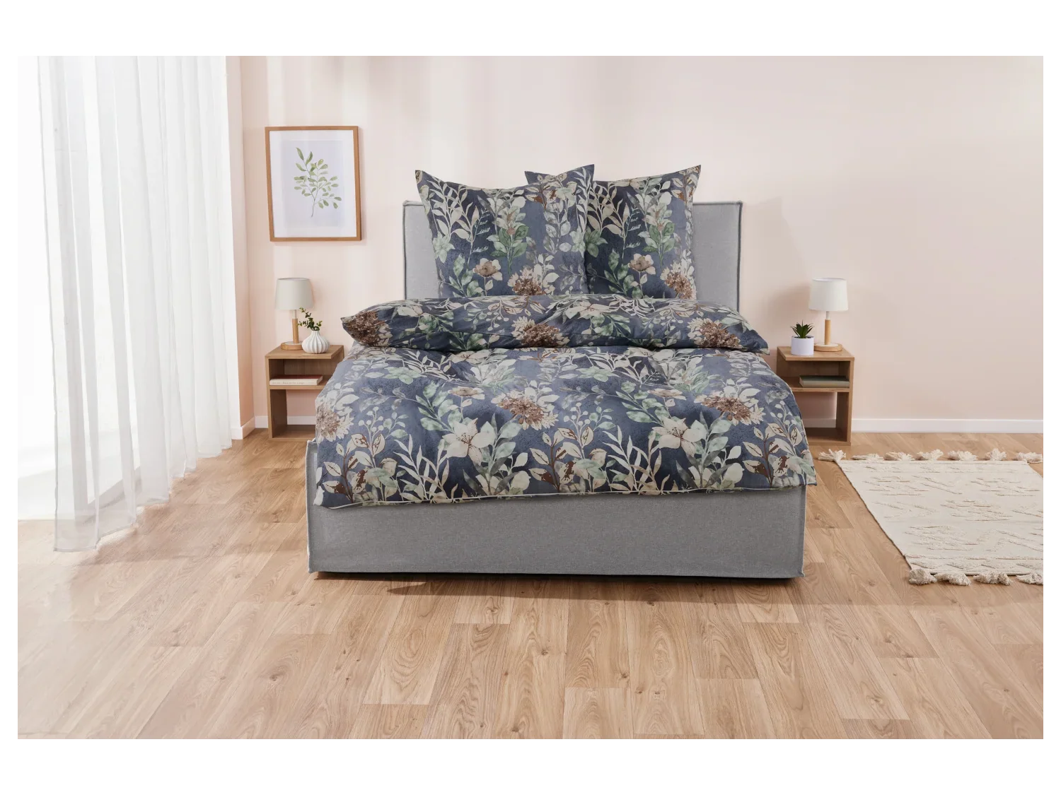 LIVARNO home Parure de lit en satin microfibre, 240 x 220 cm