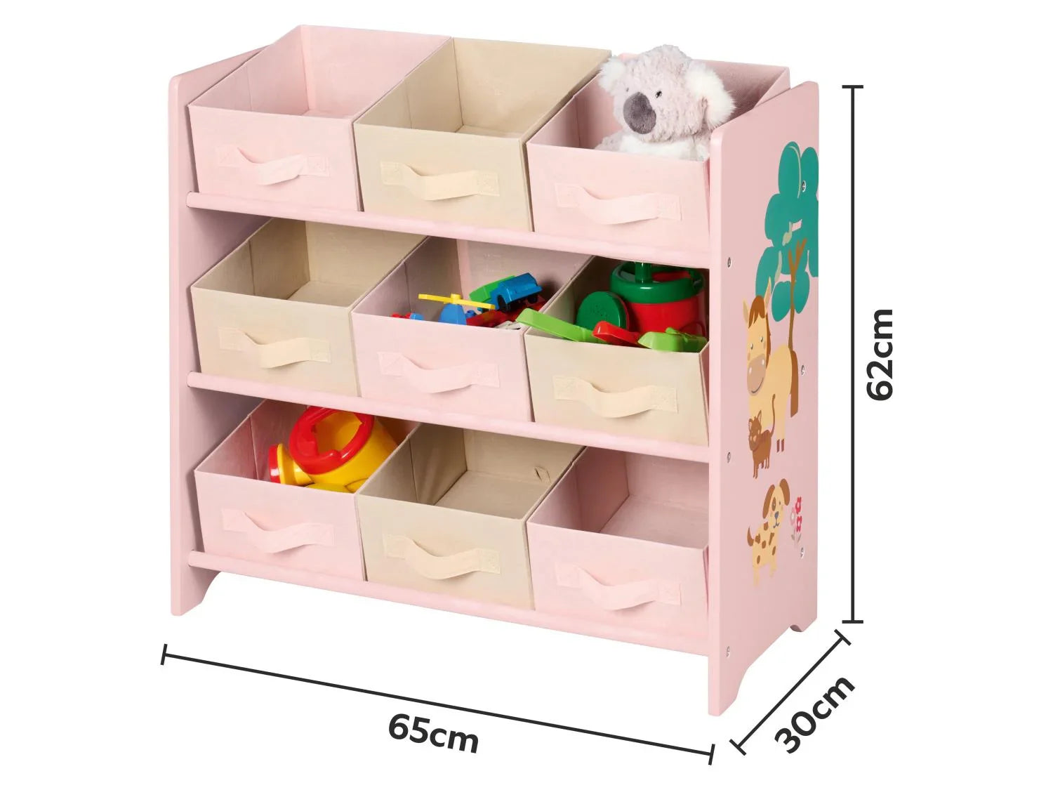 LIVARNO Meuble de rangement, 65 x 62 x 30 cm