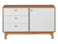 LIVARNO home Commode Copenhagen, 113 x 68,3 x 35 cm, blanc/imitation chne