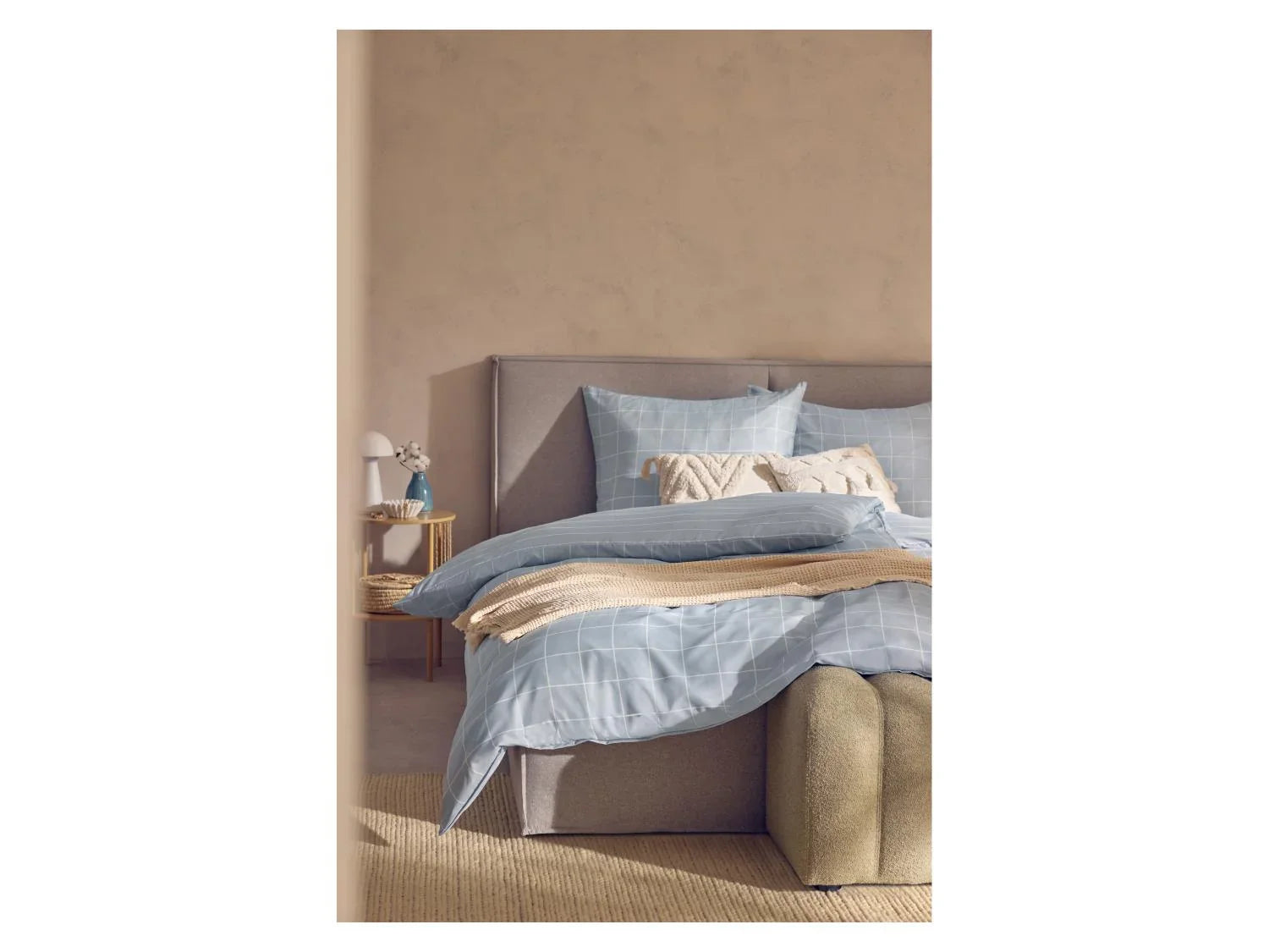LIVARNO Parure de lit double face en satin microfibre, 140 x 200 cm