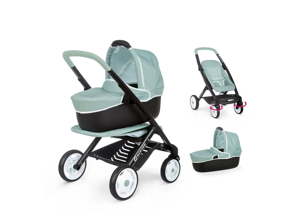 SMOBY Poussette de poupe Maxi-Cosi 3-en-1