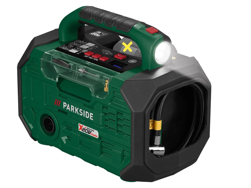 PARKSIDE Compresseur et pompe  air sans fil PKA 20-Li D3, 10,3 bar, 20 V