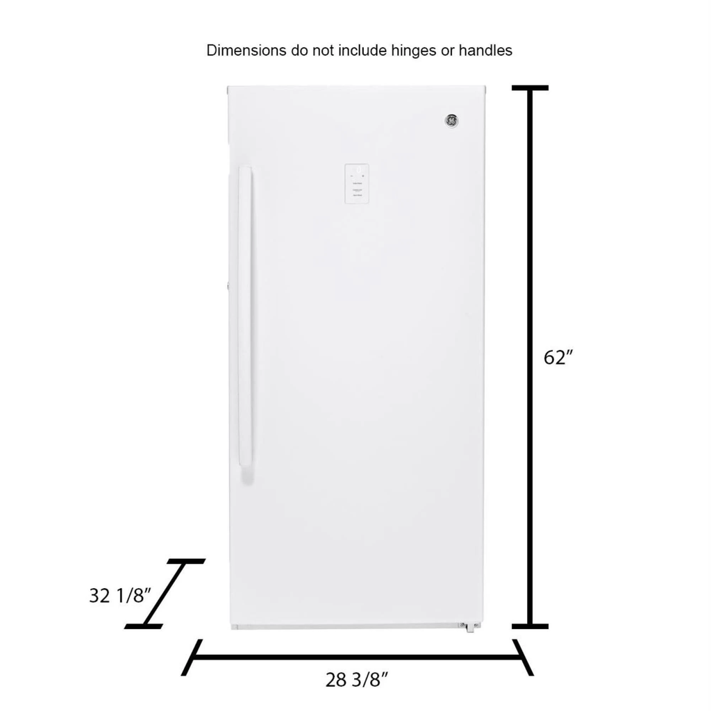 14.1 Cu. ft. White Frost-free Upright Freezer