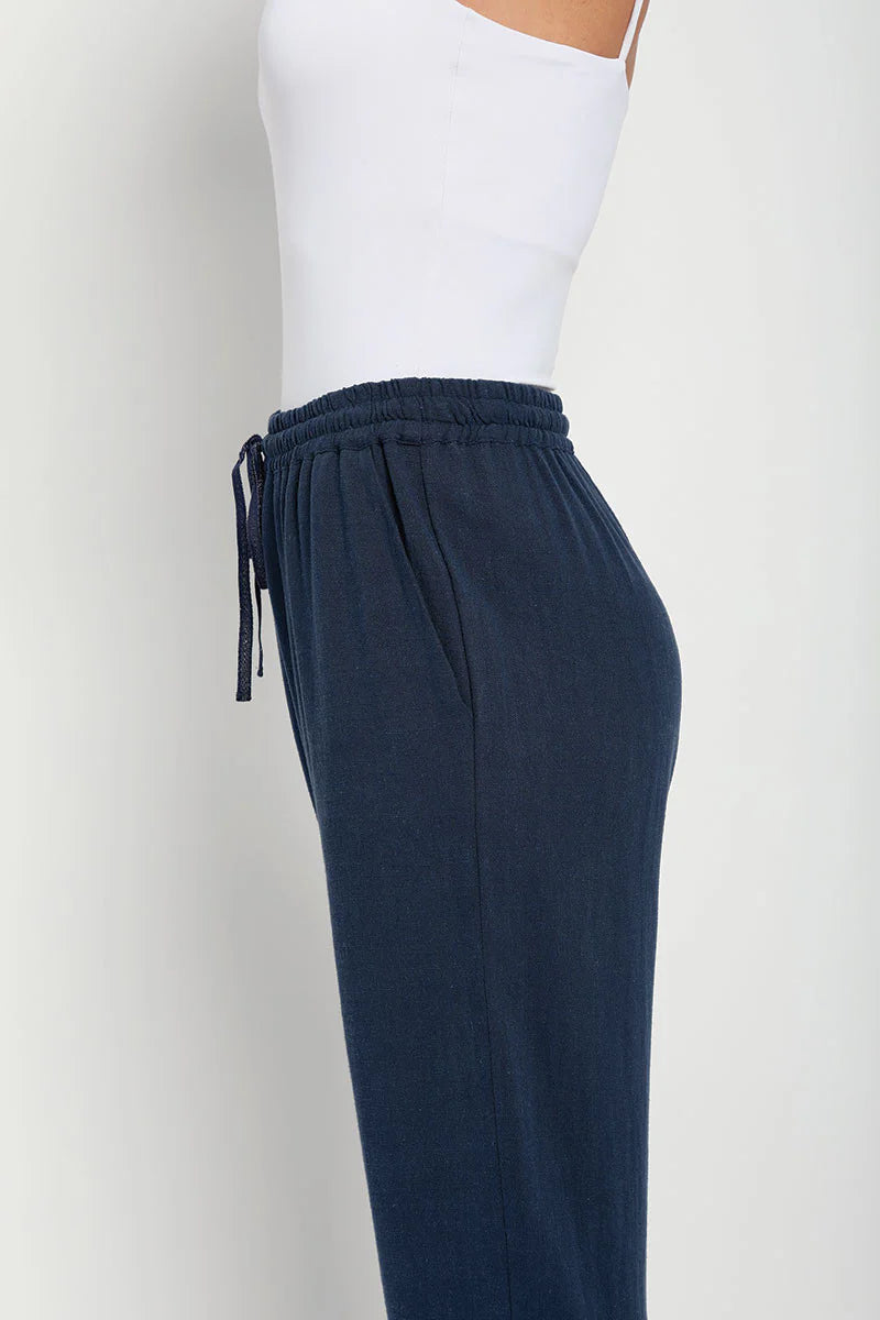 Pantalon fluide made in France - BLEU MARINE