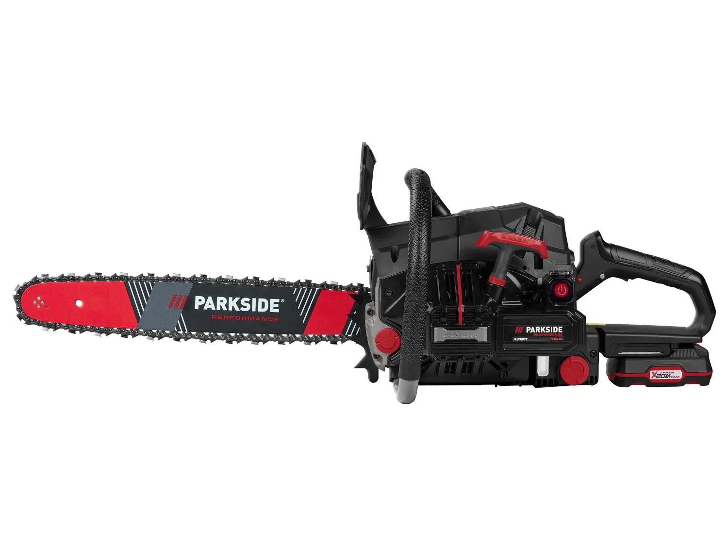 PARKSIDE PERFORMANCE Trononneuse  essence avec dmarrage lectrique PPBKS 56 B2, 56 cm, 20 V