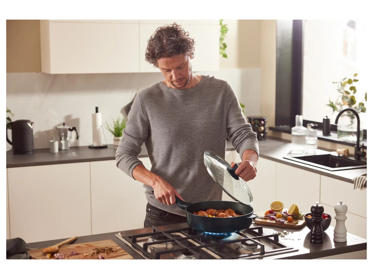 LIVARNO home Sauteuse en fonte d'aluminium,  28 cm