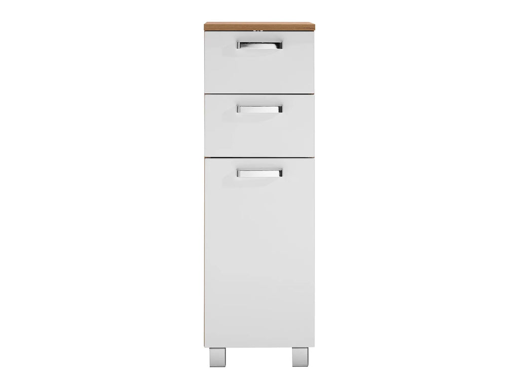 LIVARNO home Meuble de salle de bains Palermo, 32 x 98,8 x 33 cm, blanc/imitation chne