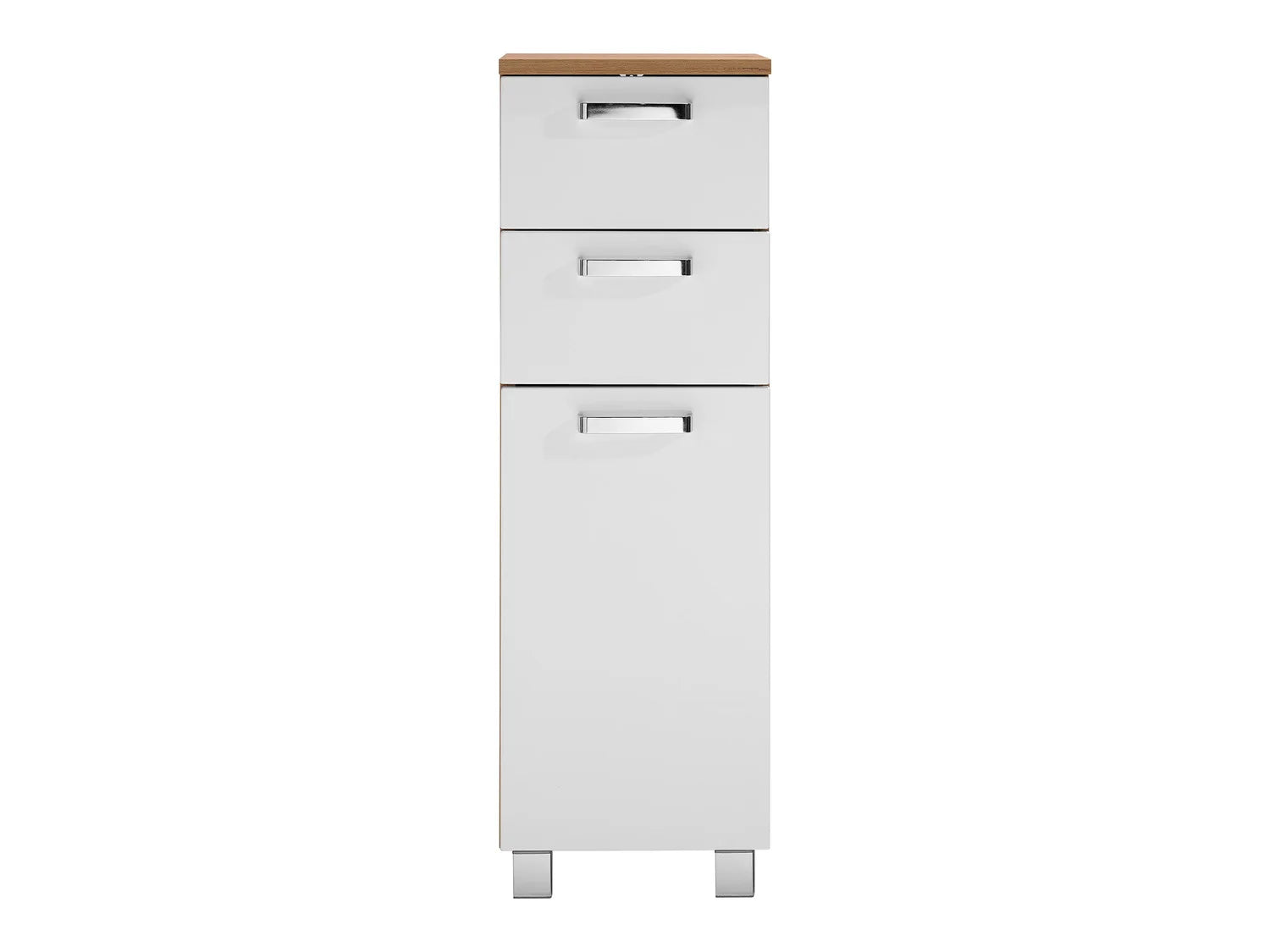 LIVARNO home Meuble de salle de bains Palermo, 32 x 98,8 x 33 cm, blanc/imitation chne