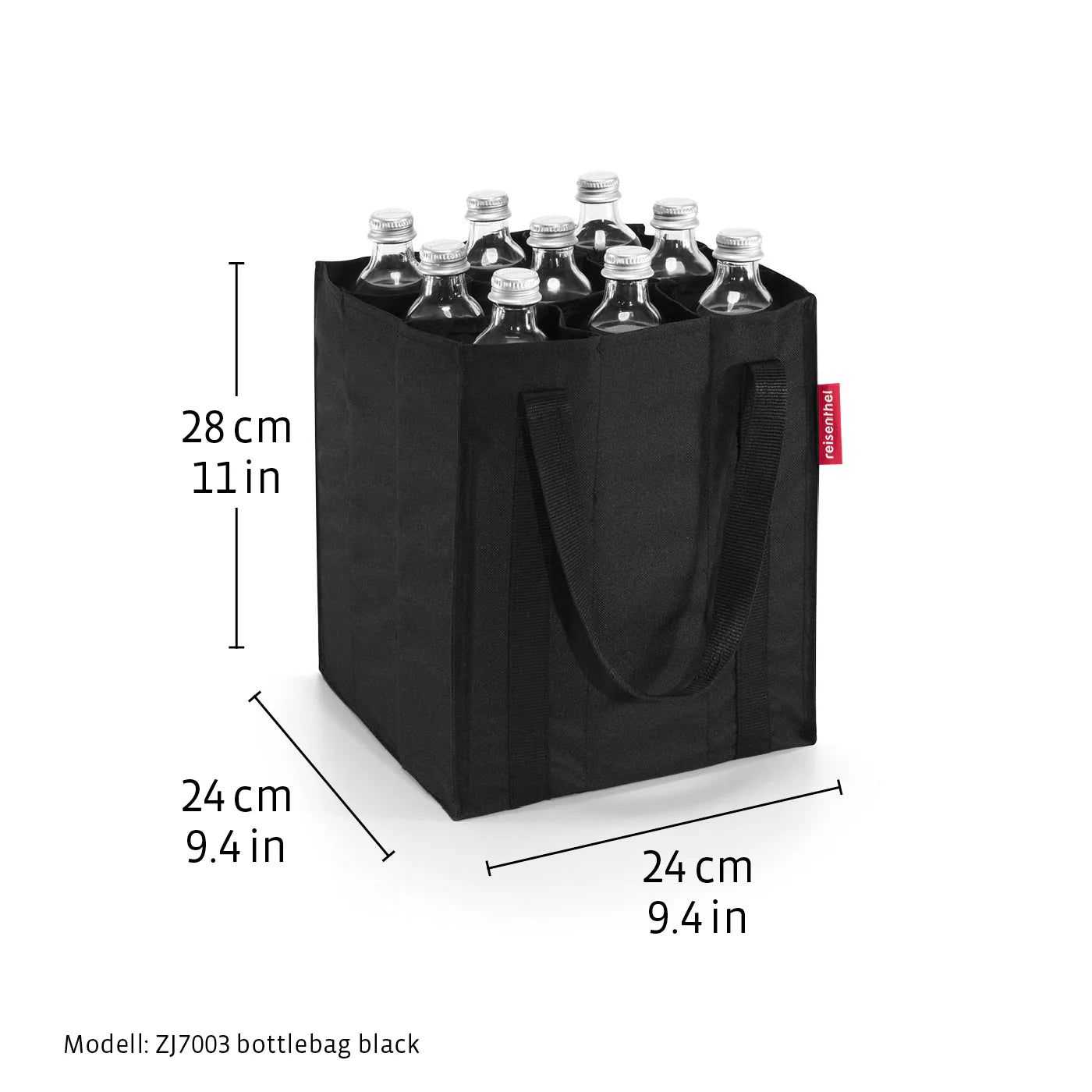 Bottlebag Herringbone Mokka