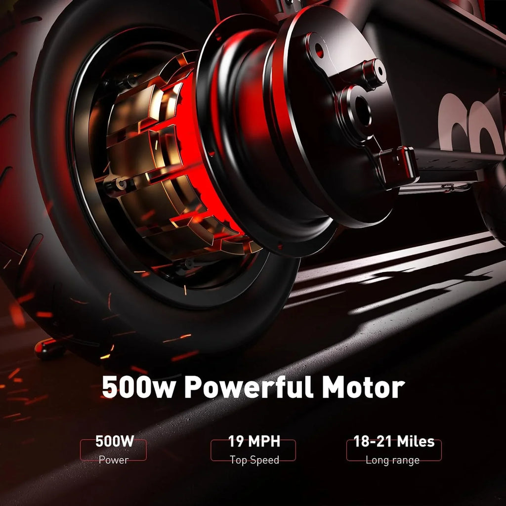 iScooter electric scooter with seat 28/19/15.6 mph top speed dual suspension scooter