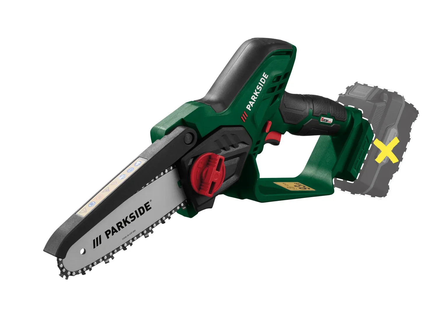 PARKSIDE Mini-trononneuse  bois sans fil PAGHS 20-Li A 20 V