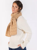 Echarpe en cachemire beige douceur