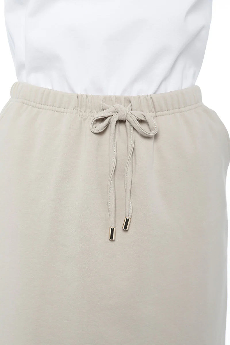 Jupe molleton femme beige