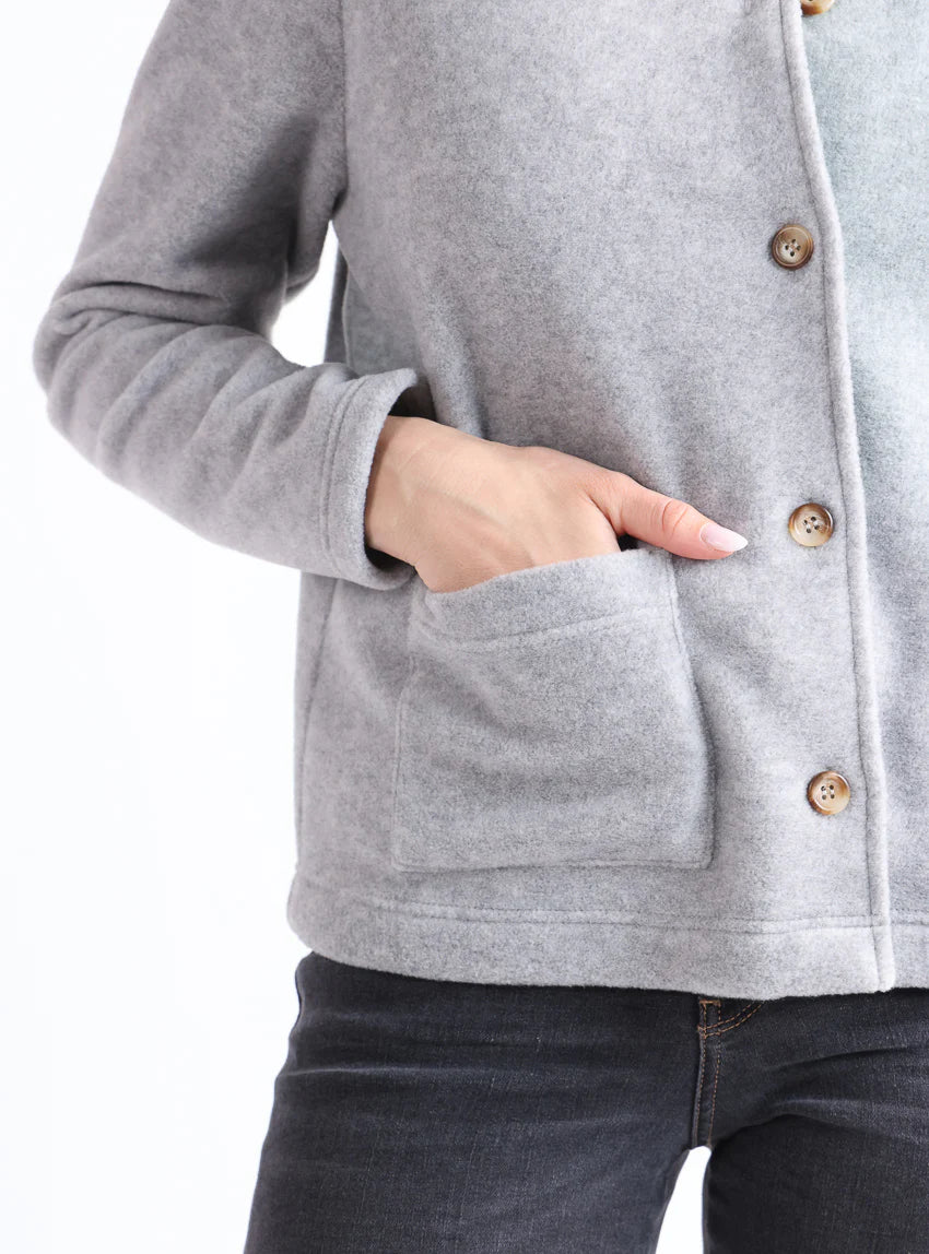 Veste polaire femme gris