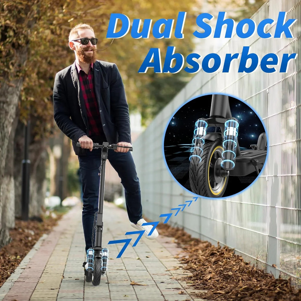 Volpam electric scooter Powerful electric motor Solid tires 28/21/12 mile range