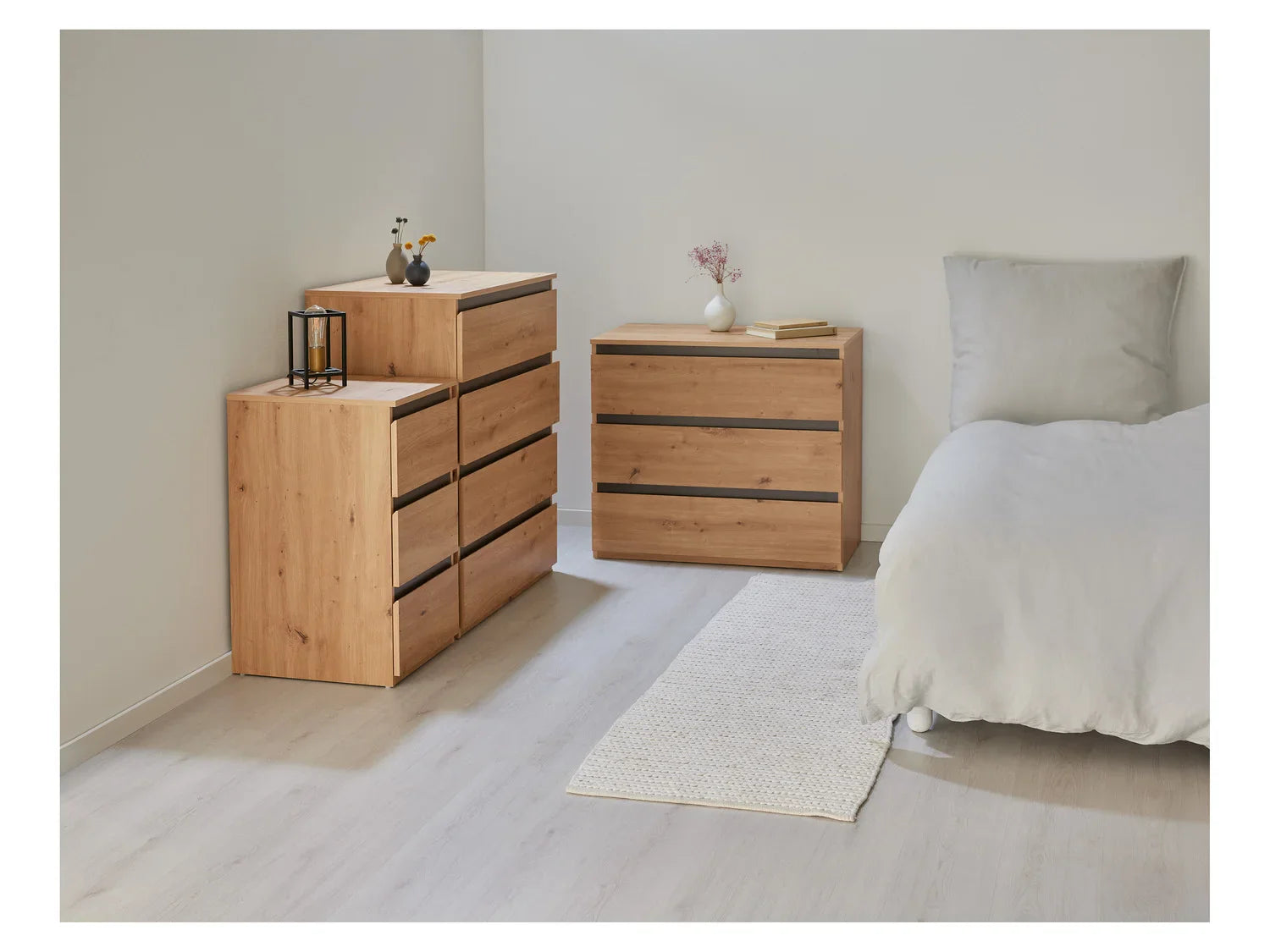 LIVARNO home Commode Genve, 40 x 78 x 48 cm, imitation chne