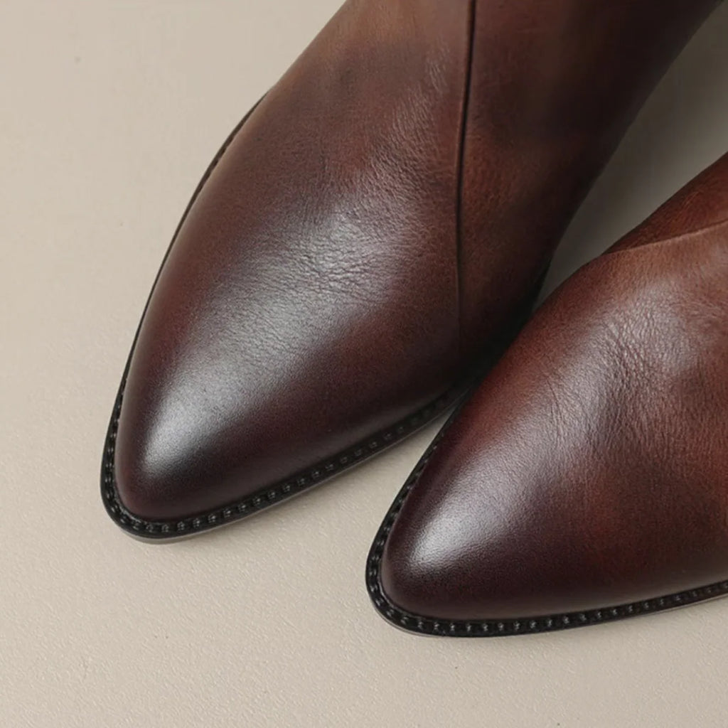 Camille | Les Bottines de Luxe à Talon Bas