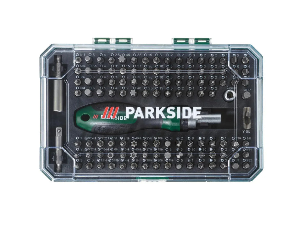 PARKSIDE Tournevis  cliquet avec set d'embouts, 115 pices