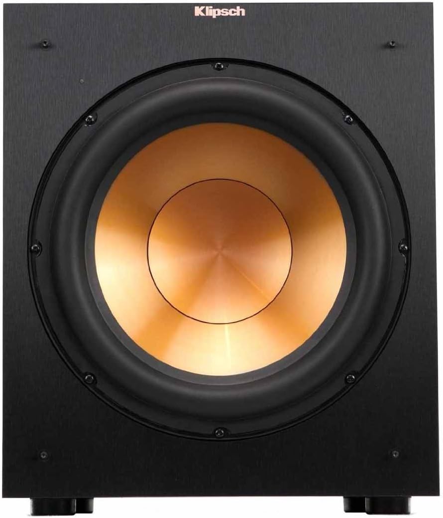 R-12SW Powerful Deep Bass Front Firing 12 Copper-Spun Driver 400W Digital Power Subwoofer 14 X 18.5 X 16