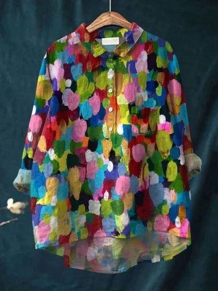 Lila - Blouse Florale Élégante