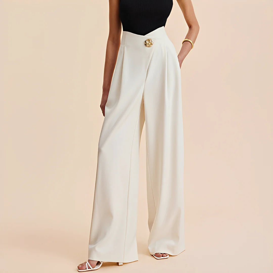 Joyce - Pantalon ample à taille haute