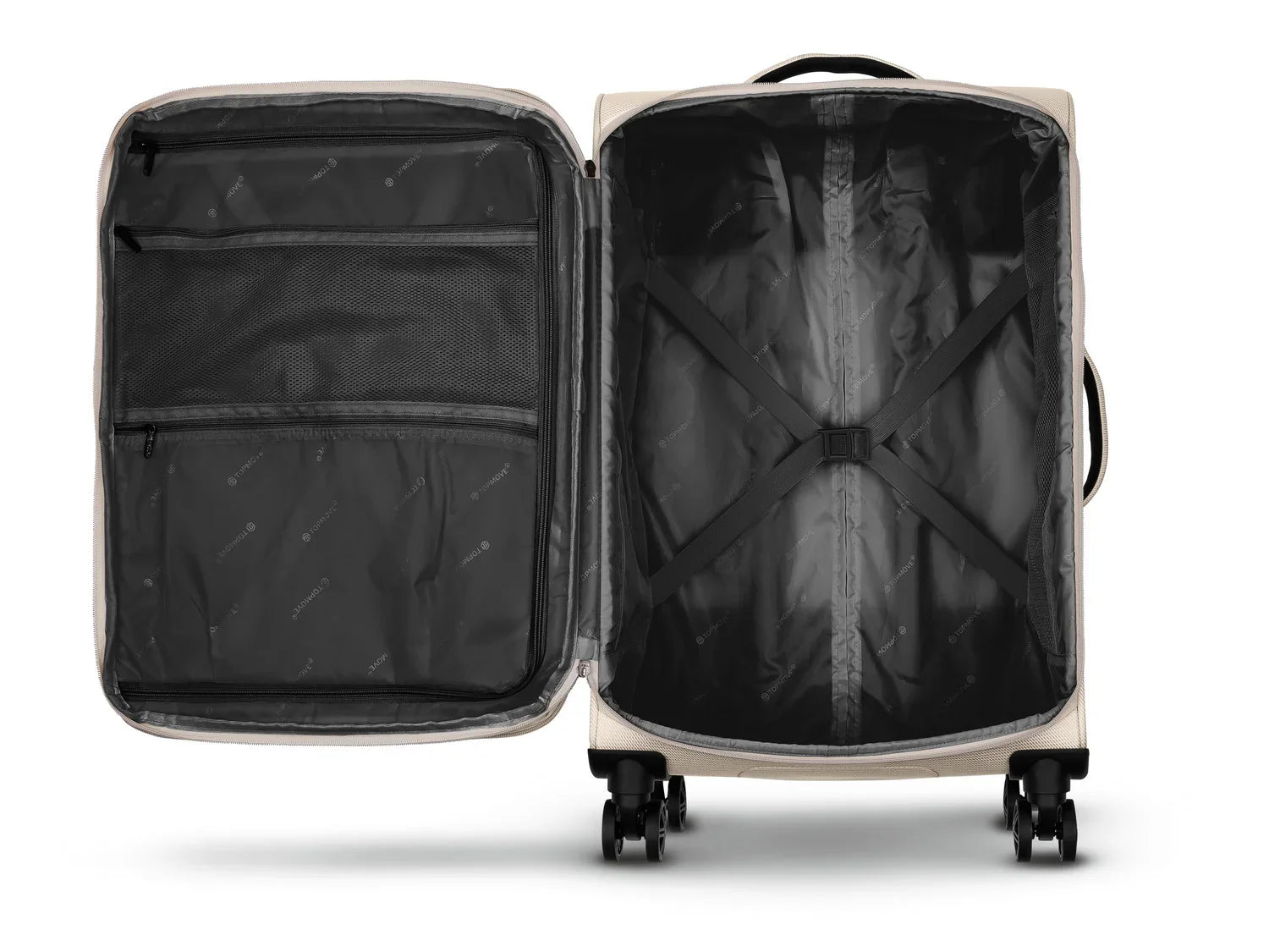 TOPMOVE Set de 2 valises extensibles, 96-108 L et 62-69 L