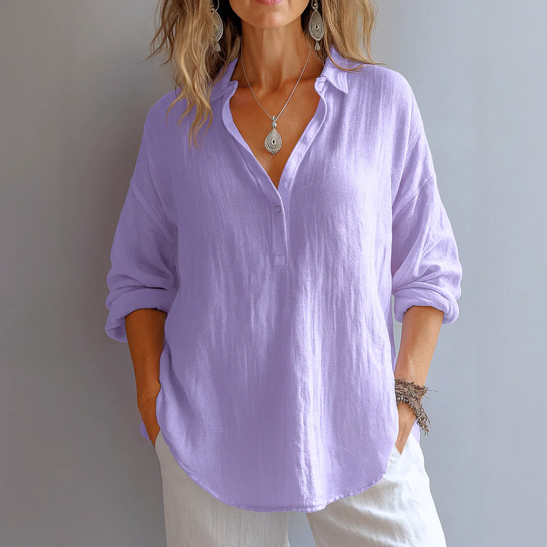 Marianne - Élégante Blouse En Lin