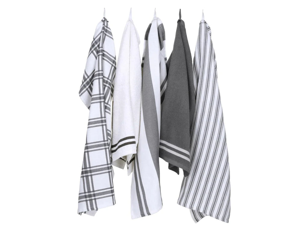 W5 Lot de 5 torchons de cuisine