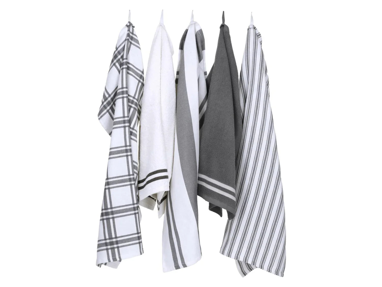 W5 Lot de 5 torchons de cuisine