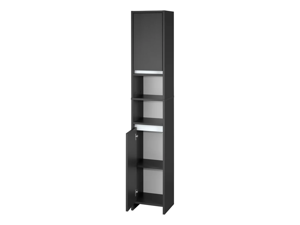 LIVARNO home Colonne de salle de bain Oslo, 32 x 180 x 28 cm, noire