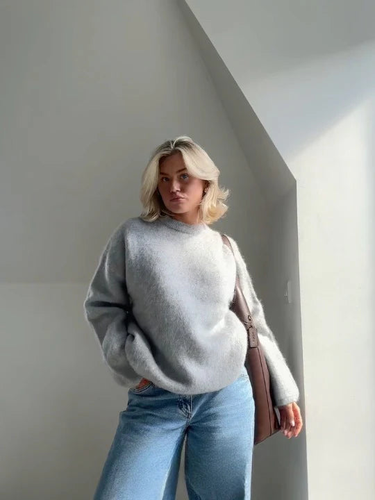 Pull en maille Mohair doux et confortable