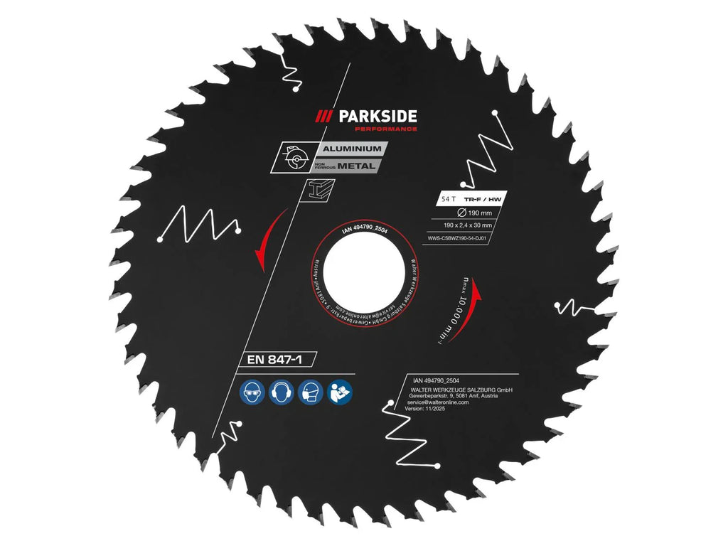 PARKSIDE PERFORMANCE Lame de scie circulaire, 190 mm, 24 dents, 48 dents, 54 dents