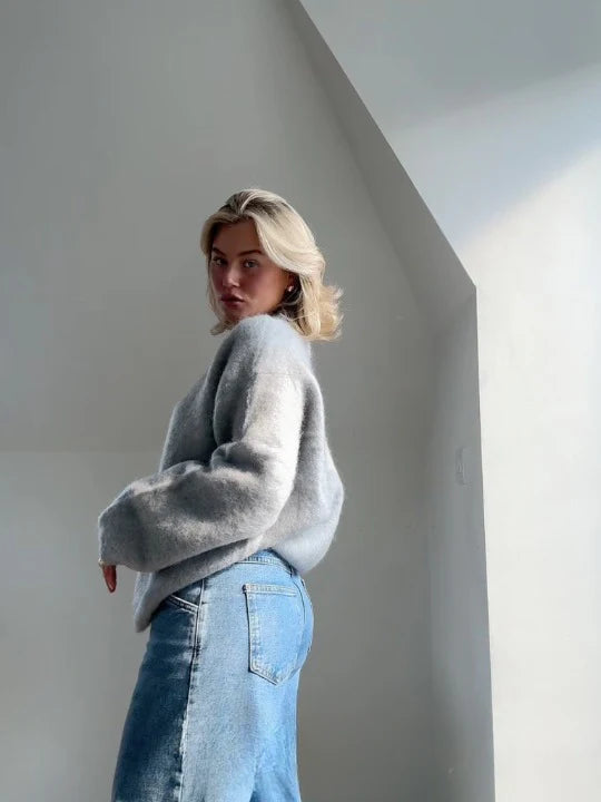 Pull en maille Mohair doux et confortable